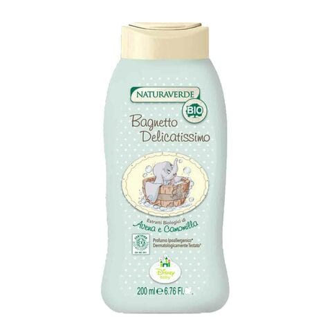 Naturaverde Organic Delicate Bubble Bath 200ml Green