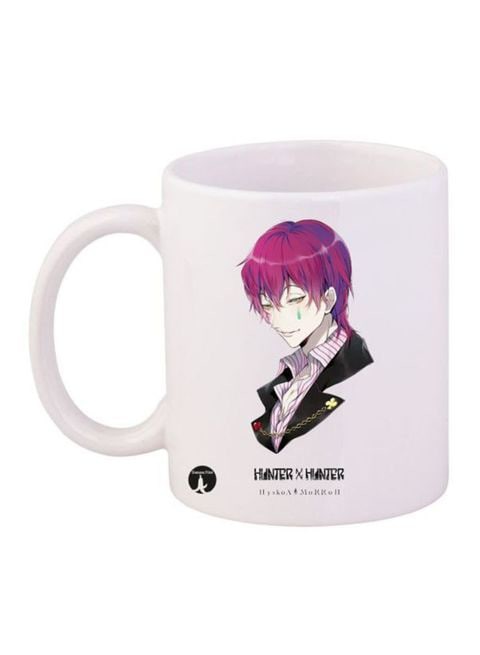 Bp Hunter X Hunter Printed Mug White/Pink/Black 12Ounce