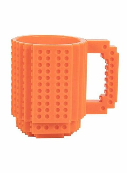 Generic Build On Brick Creative Coffee Mug Orange 5.7x4.7x3.7inch