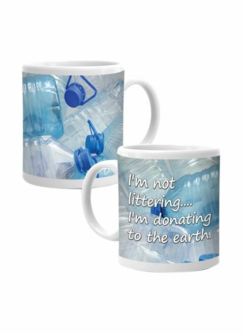 Ajooba Humour Mug 2239 White/Blue 80X80 Centimeter