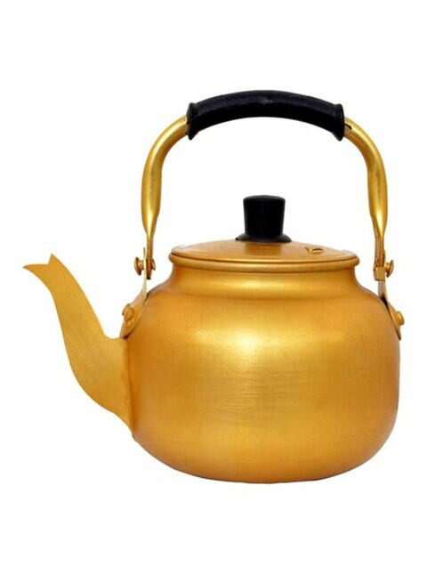 Generic Aluminium Tea Kettle Gold/Black 1.5L