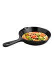 Round Melamine Frying Pan Black 21.5centimeter