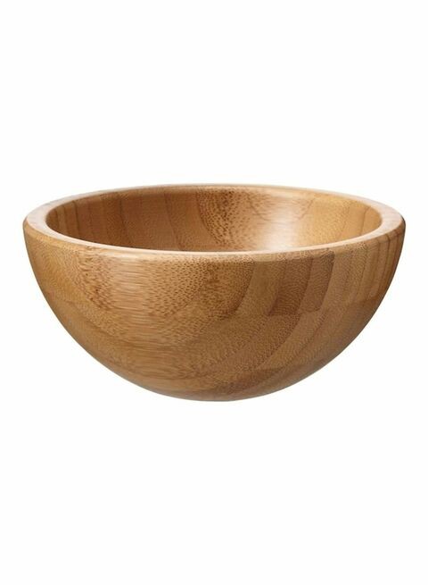 Bamboo Serving Bowl Beige 12centimeter