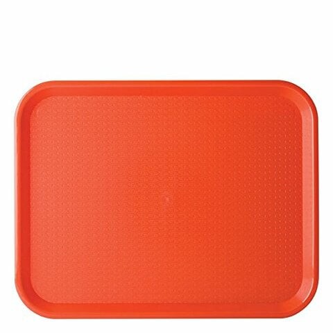 Carlisle Paddles CT121605 Caf Standard Cafeteria / Fast Food Tray, 12 x 16, Red (Pack of 24)