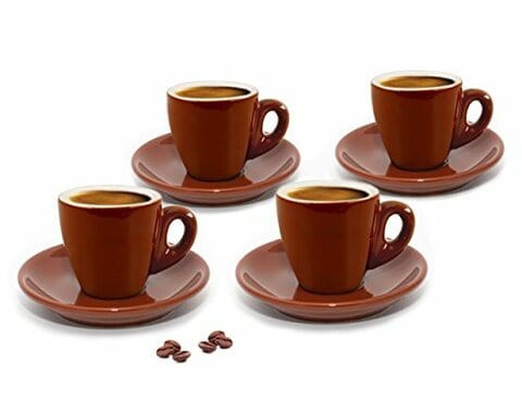 Cuisinox CUP-466BR Brown Espresso Cups,Set of 4