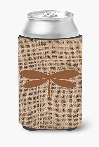 Caroline&#39;s Treasures Bb1061-Bl-Bn-Cc Moth Burlap And Brown Can Or Bottle Beverage Insulator Hugger, Can Hugger, Multicolor