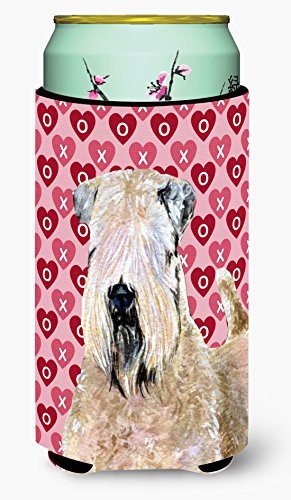 Caroline&#39;s Treasures Ss4493Tbc Wheaten Terrier Soft Coated Hearts Love Valentine&#39;s Tall Boy Beverage Insulator Beverage Insulator Hugger, Tall Boy, Multicolor