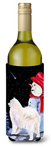 Caroline&#39;s Treasures Ss8572Literk Samoyed Wine Bottle Beverage Insulator Beverage Insulator Hugger, Wine Bottle, Multicolor