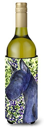 Caroline&#39;s Treasures Ss8745Literk Great Dane Wine Bottle Beverage Insulator Beverage Insulator Hugger, Wine Bottle, Multicolor