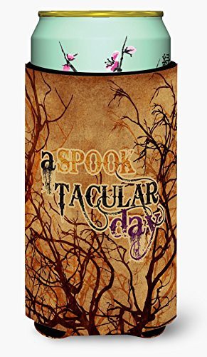 Caroline&#39;s Treasures Sb3016Tbc A Spook Tacular Day Halloween Tall Boy Beverage Insulator Beverage Insulator Hugger, Tall Boy, Multicolor