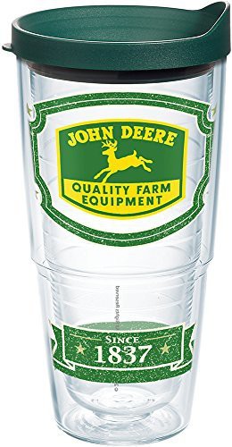 Tervis John Deere - Retro Tumbler With Wrap And Hunter Green Lid 24Oz, Clear