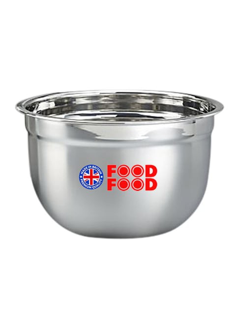 Generic Steel German Mixing Bowl Silver 35 cm