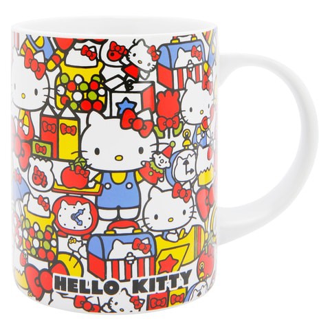 Hello Kitty Ceramic Mug, Multilogo, 420 ml