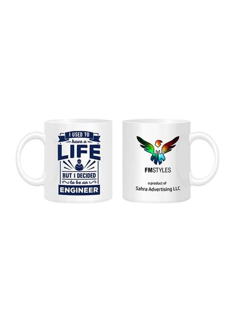 FMstyles I Used To Have A Life, Engineer Printed Mug White 10ounce