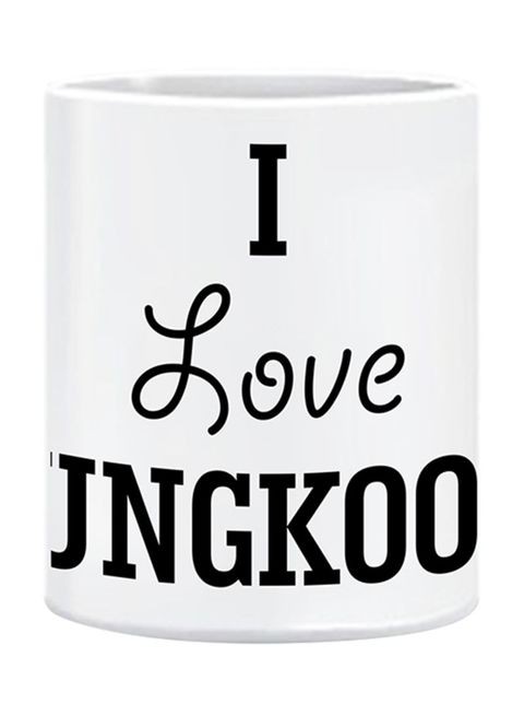 FMstyles I Love Jung Kook Printed Mug White 10 cm