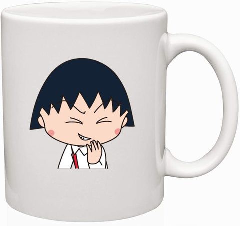 Gex 11Oz Ceramic Coffee Mug, Chibi Maruko Chan, Gift Mug