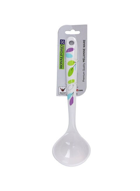 Royalford Melamine Soup Spoon White/Blue/Green 10cm