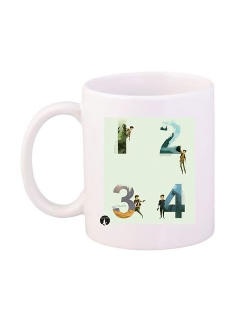 Bp Printed Uncharted Mug White/Blue/Grey Standard Size