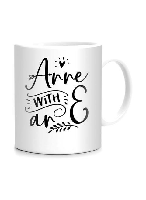 Giftex Anne With An E Printed Mug White/Black 11.5X10.5X10.5cm