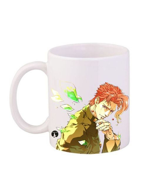 Bp Jojo&#39;s Bizarre Printed Mug White/Orange/Green 12Ounce