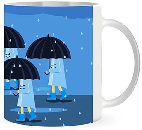 Giftex 11Oz White Mug, Raining Day