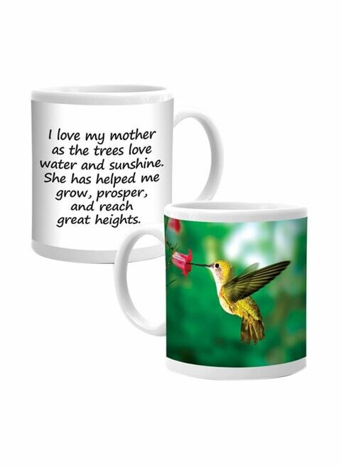 Ajooba Mom Love Mug 2145 Green/White 80X80 Centimeter