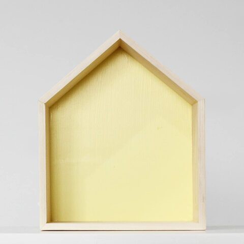 Generic Home Decor, House Shelf, Yellow