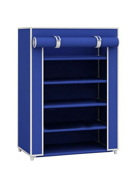 Generic Shoe Closet 5 Rack With Cover Blue 23.6 X 12 31.5Inch