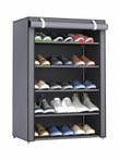 Almufarrej 5-Layer Shoe Rack Grey 60X90X30Centimeter