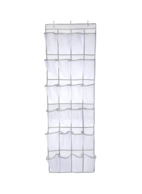 Generic Hanging Shoe Rack White 48X168X1cm