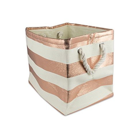 Dii, Woven Paper Storage Bin, Collapsible, 15X10X12&quot;, Rugby Copper, Medium