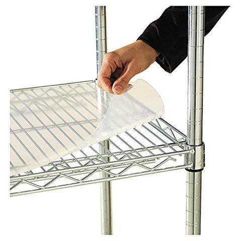 Alera Alesw59Sl36 8 Shelf Liners For Wire Shelving, Clear Plastic, 36W X 8D - Pack Of 4