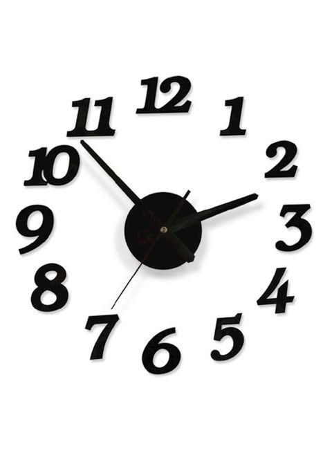 Generic Acrylic Digital Wall Clock Black