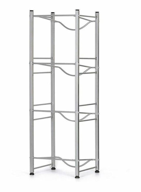 4 Gallon Water Bottle Shelf Silver 13.39 x 13.07 x 40.94inch