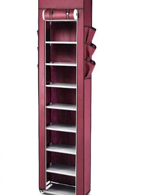 Generic Shoe Cabinet 10-Tier Stand Rack Organizer With Cover