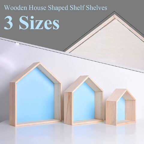 Generic Home Decor, House Shelf, Blue