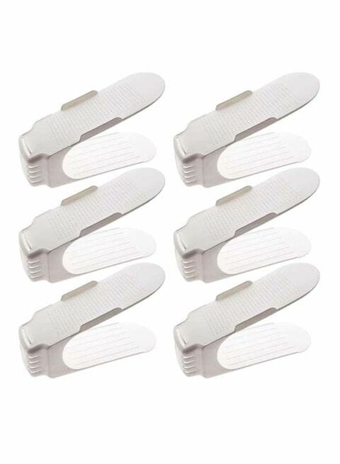 Liying - 6-Piece Shoe Organizer Set White 10X14X25Centimeter