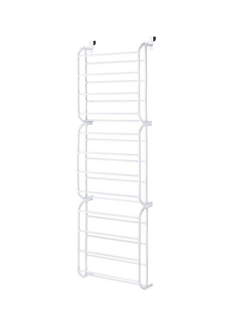 Generic Over-The-Door Shoe Organizer Rack White