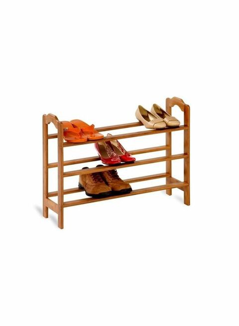 3-Tier Bamboo Shoe Rack Brown