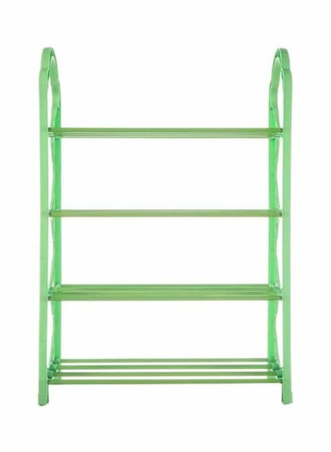 Sharpdo 4-Layer Shoe Rack Green/White