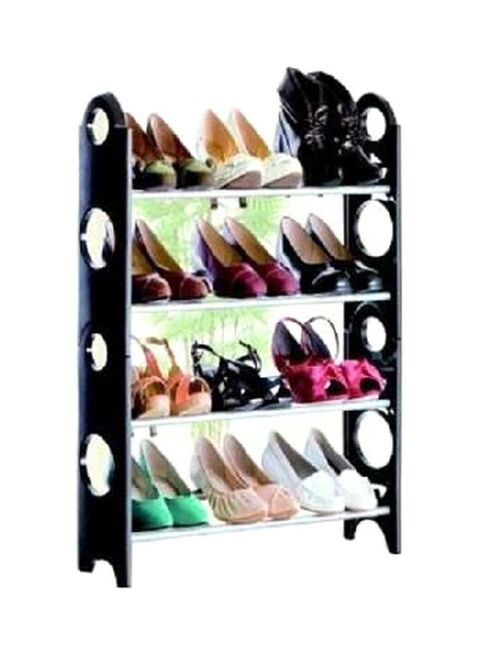 Generic 4 Layer Shoe Cabinet Black