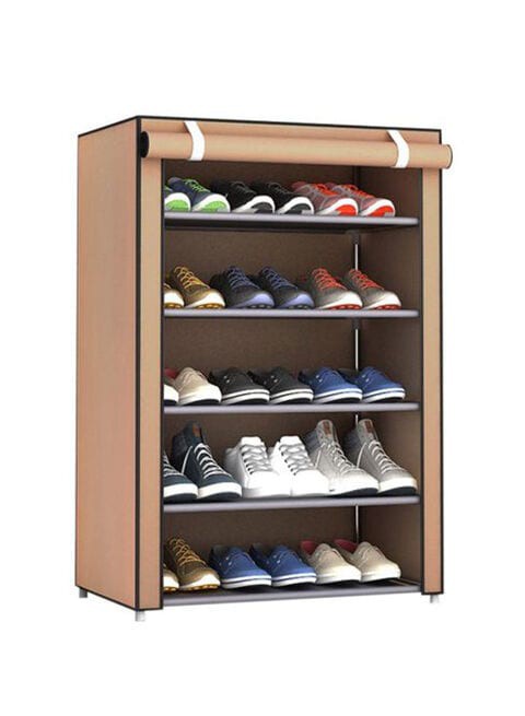 Generic Six-Layered Shoe Rack Coffee 57X15X7cm