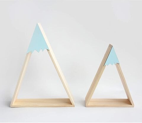 Generic Home Decor, Triangle Shelf, Blue