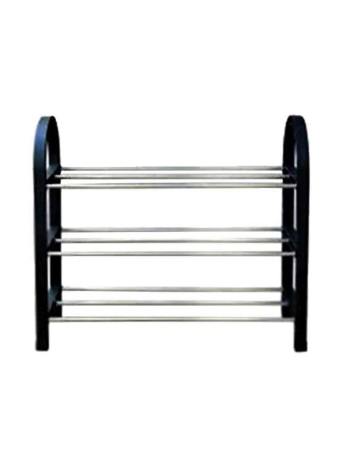 Generic 3 Layer Shoe Rack Black/Silver