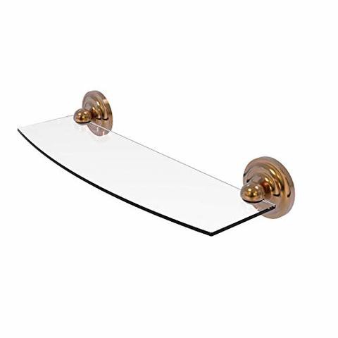 Allied Precision Industries Allied Brass R-33/18-Bbr Regal Collection 18 Inch Glass Shelf, Brushed Bronze