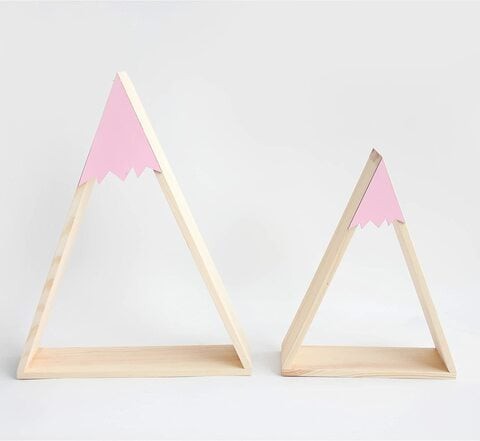 Generic Home Decor, Triangle Shelf, Pink