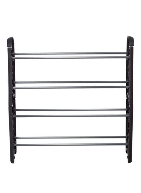 Generic Shoe Organizer Rack Black/Silver 60x30x75centimeter