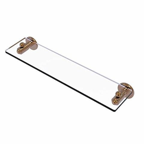 Allied Precision Industries Allied Brass Sh-1/22 Soho Collection 22 Inch Vanity Beveled Edges Glass Shelf, Brushed Bronze