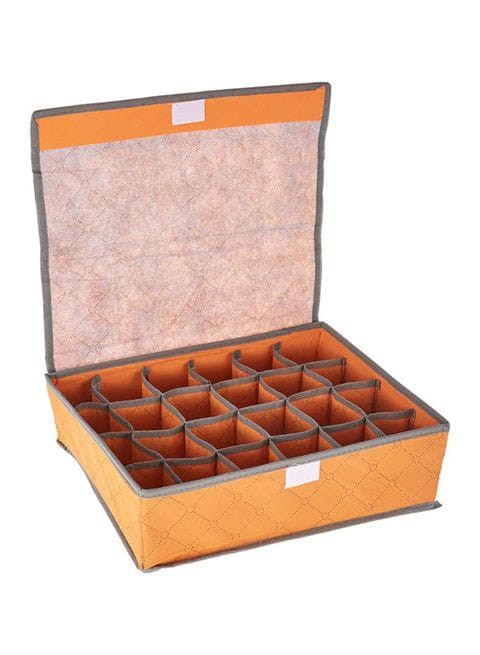 Goldedge - 24 Grid Undergarments Organizer Orange 60 Centimeter