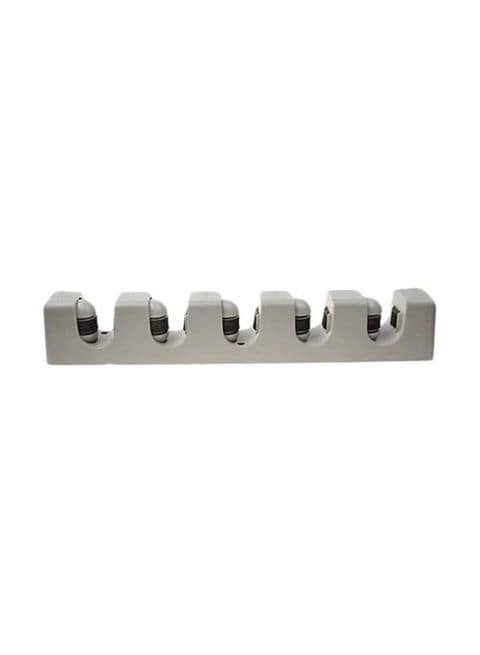 Generic Wall Mounted Mop Holder Silver/Black 27X7.2X6.5cm